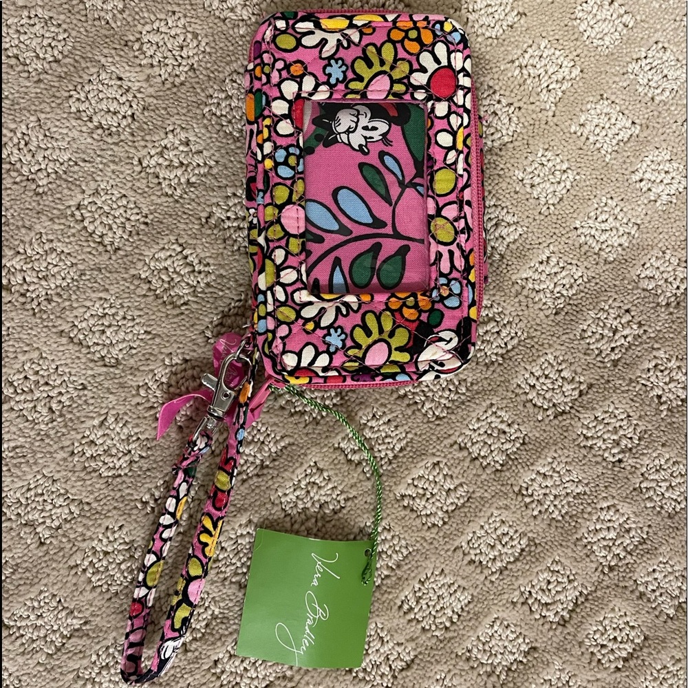 Vera Bradley Disney Just Messin Around Minnie Mouse ID Wrist Wallet
